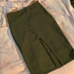 High waist pencil skirt